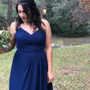 Navy blue long dress